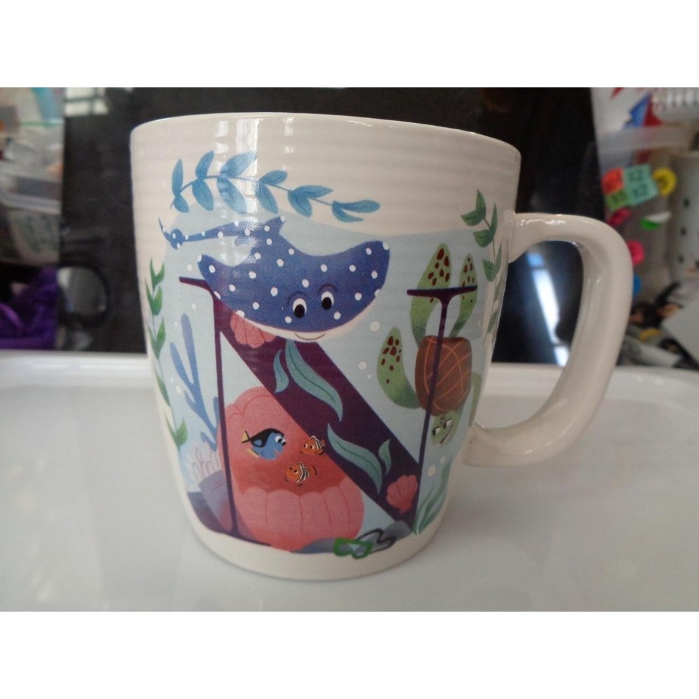 Disney ABCDisney Coffee Mug Cup N is for The Seas with Nemo and Friends
